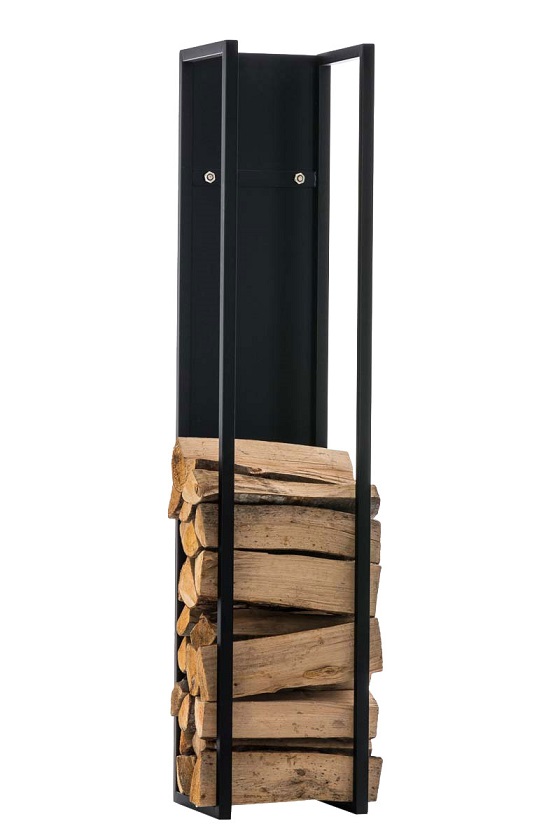 Kaminholzständer Spark schwarz-matt 100 cm