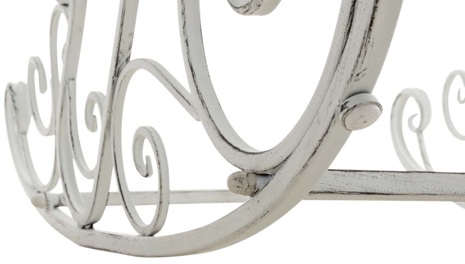 2er Set Schaukelstühle Smilla antik weiß