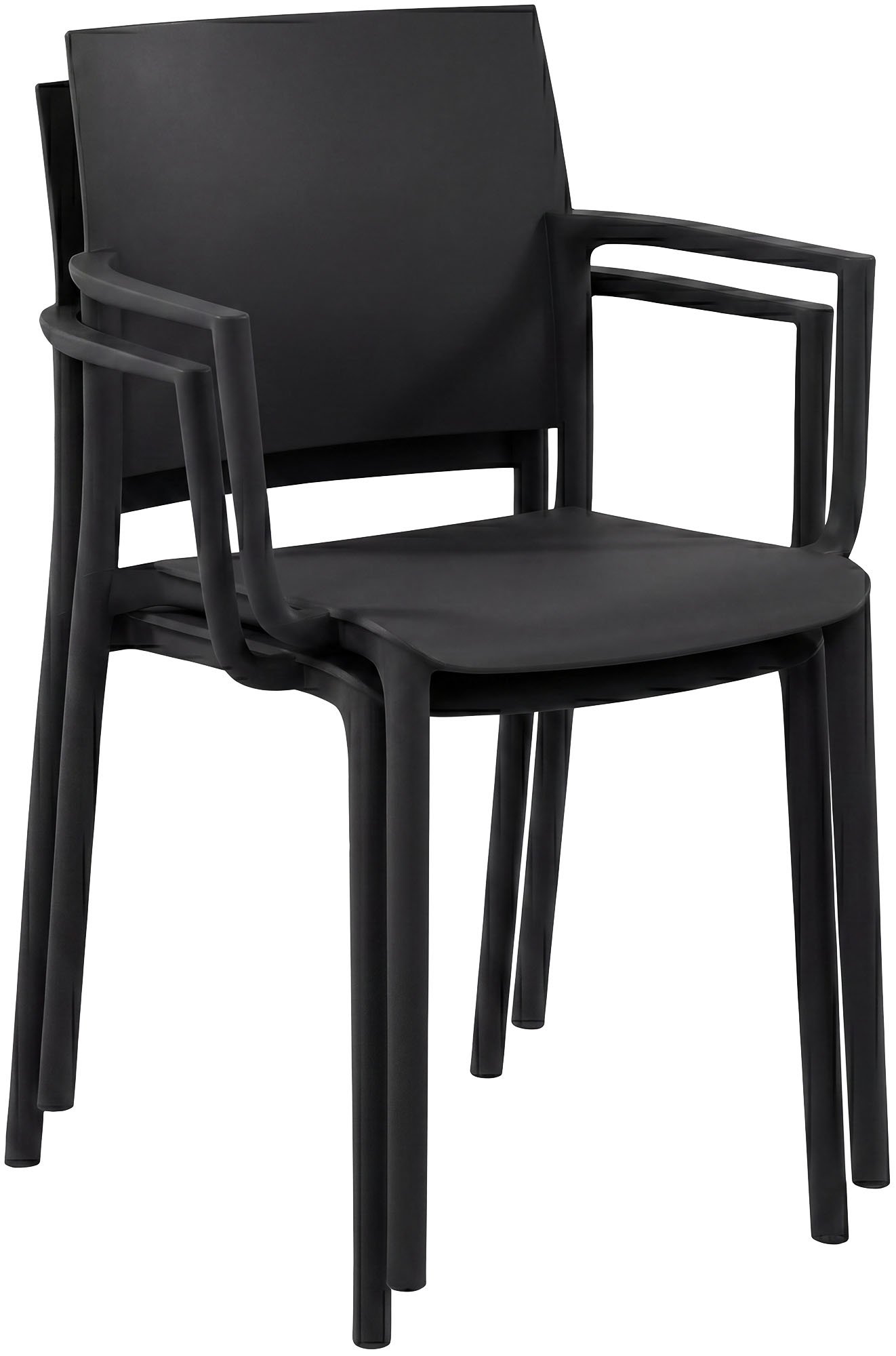 Gartenmöbel-Set Pula schwarz
