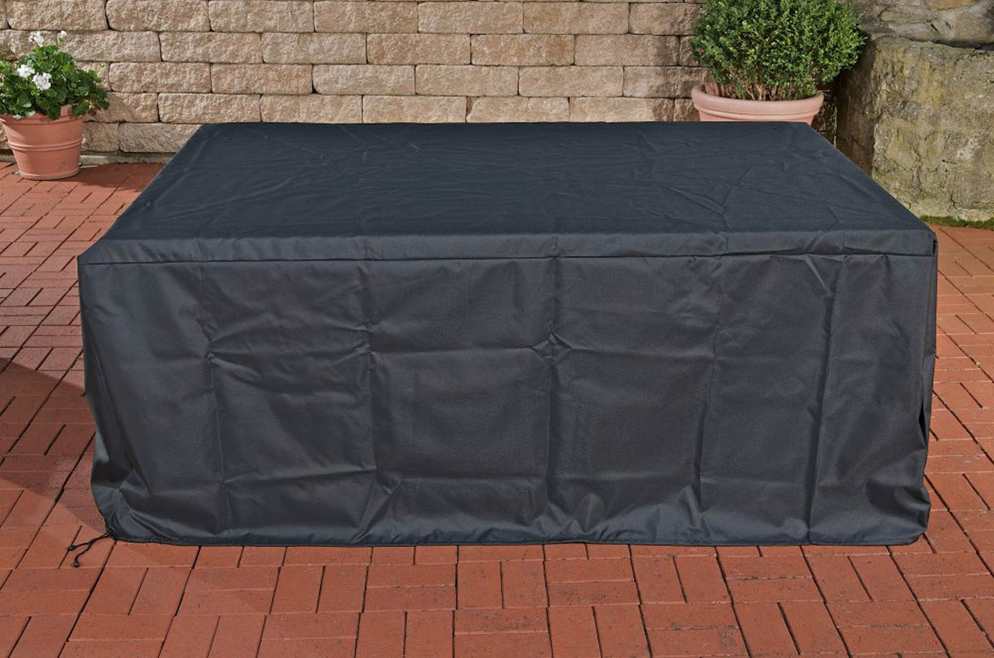 Abdeckhaube 222x165x65 cm Eck Lounge-Set Molde schwarz