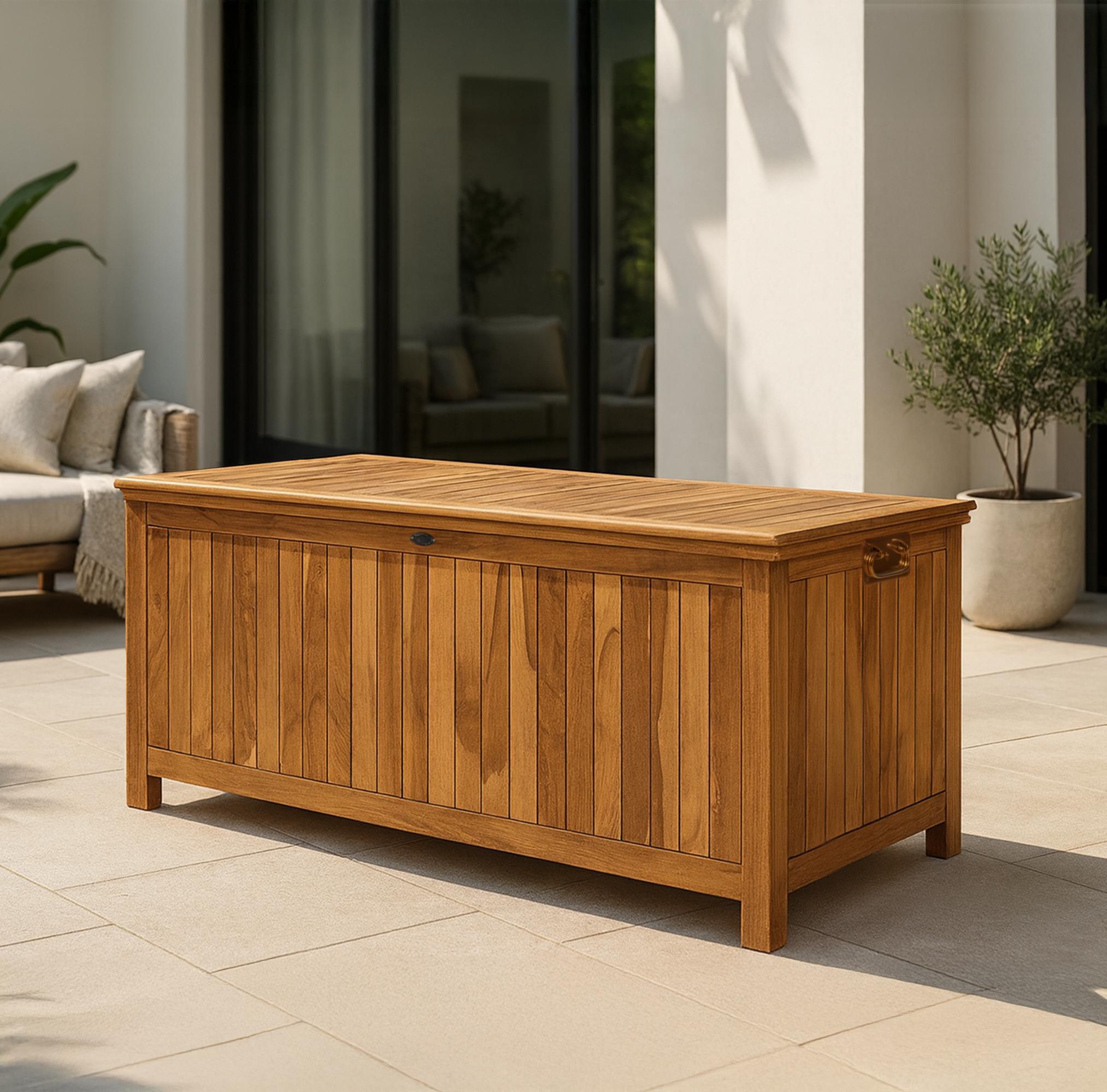 Auflagenbox Novena Teakholz teak 160 cm