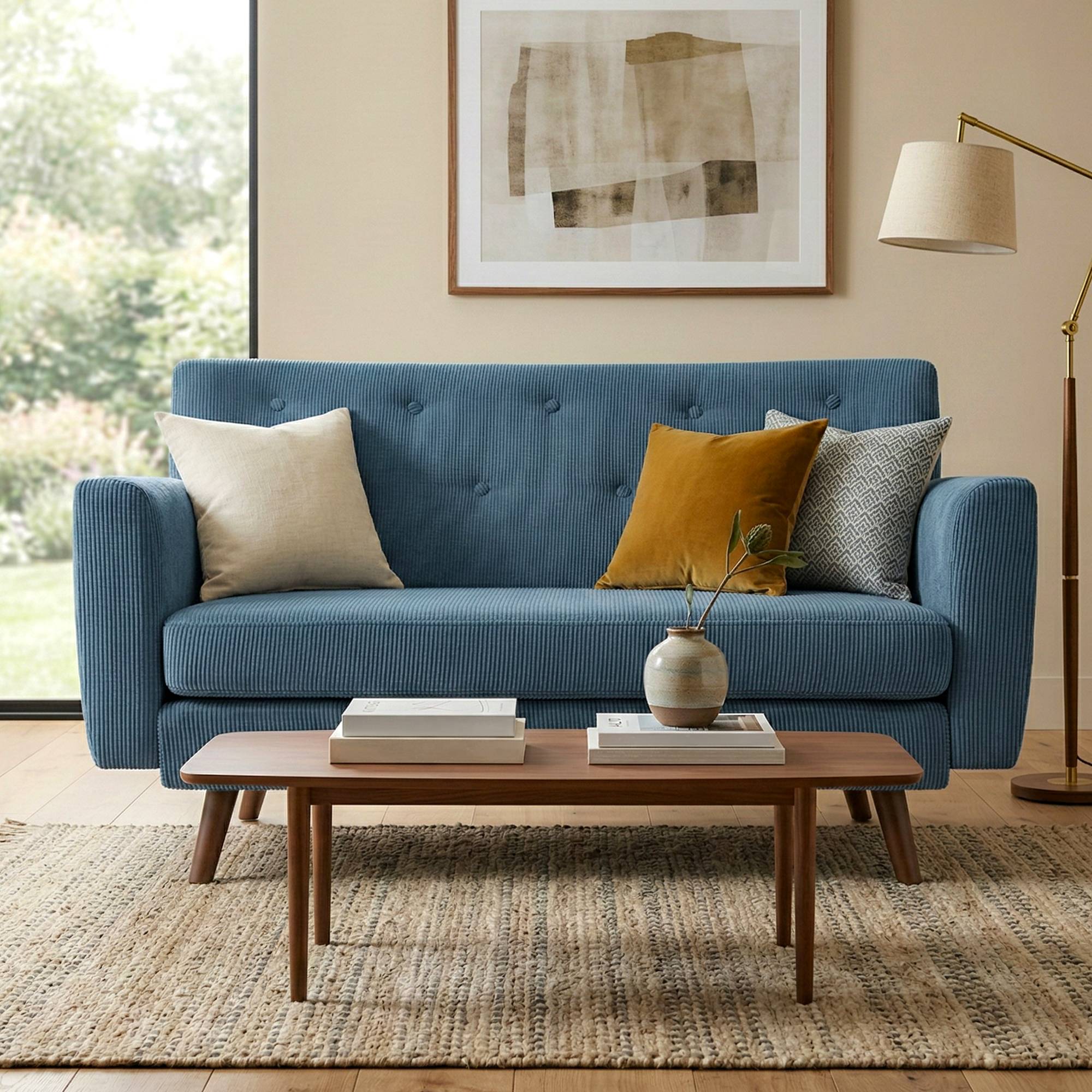 Sofa Kioni Cord blau