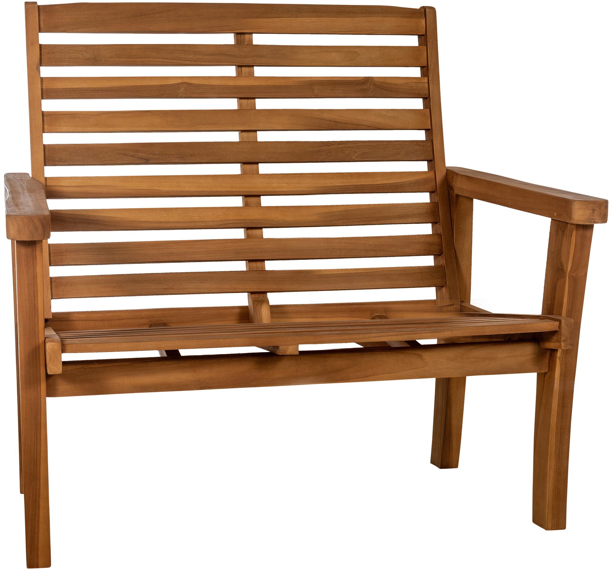 Teakbank Nicosia mit Liegefunktion teak 120 cm