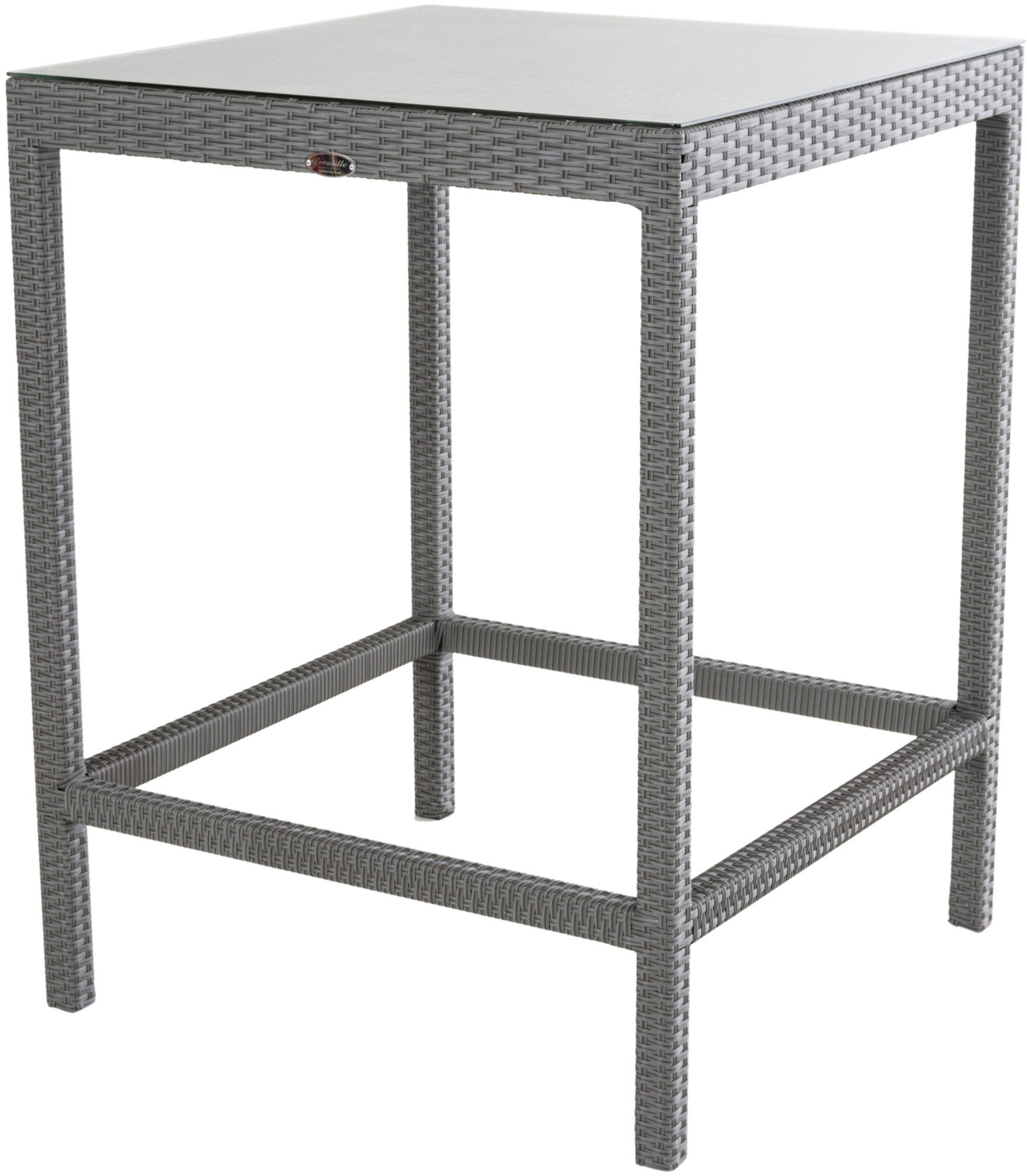 Polyrattan Tisch Alia grau