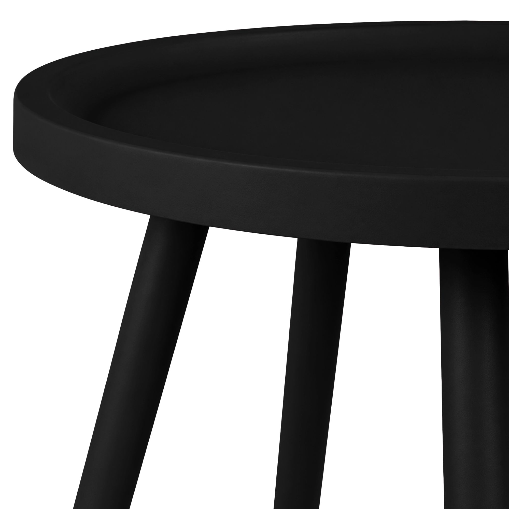 Beistelltisch Busan Ø 40 cm schwarz