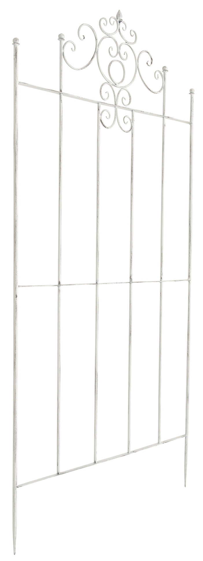 2er Set Rankgitter Paula 170 x 86 cm antik weiß