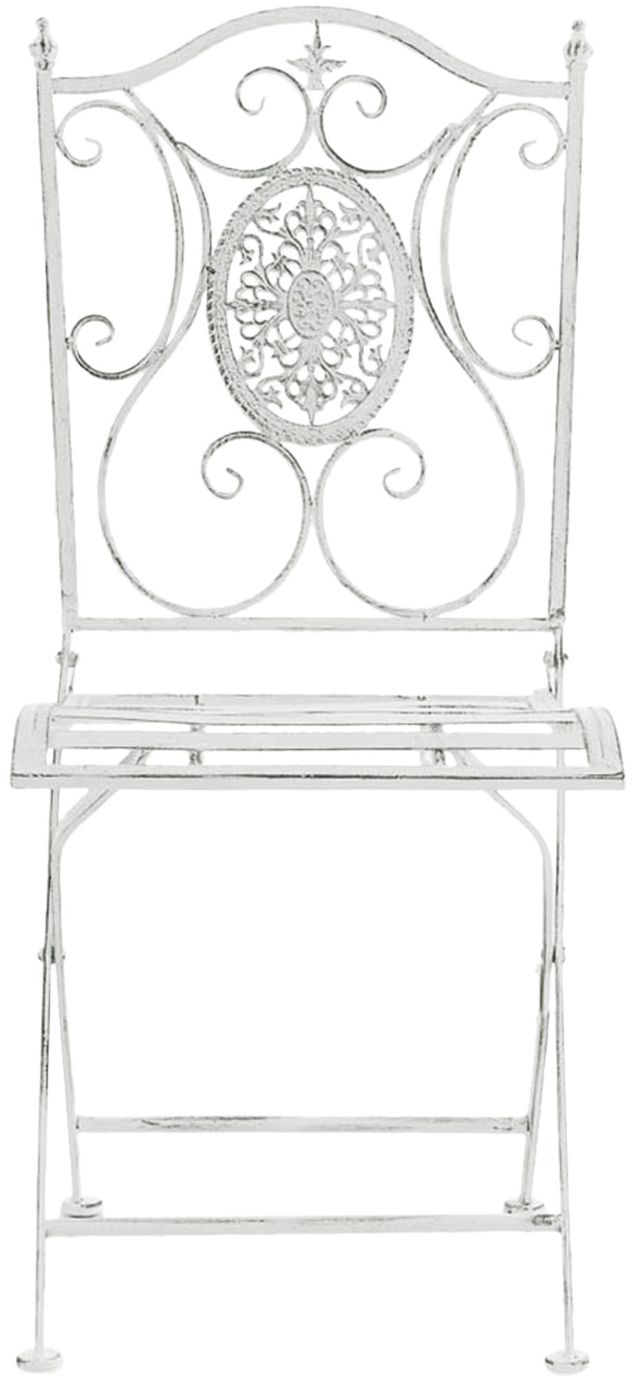 2er Set Klappstühle Sibell antik weiß