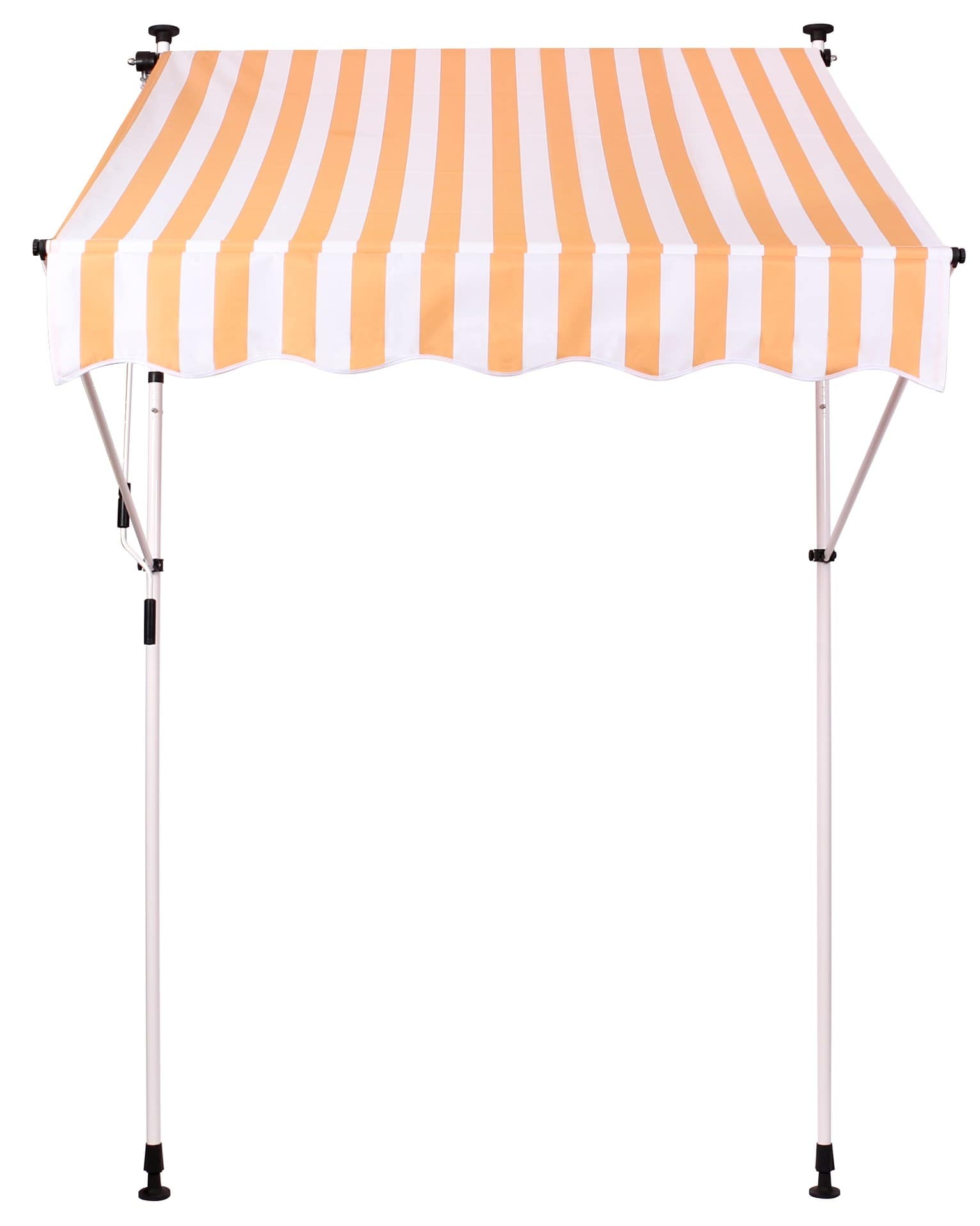 Klemm-Markise Westerly weiß/gelb 350x120 cm