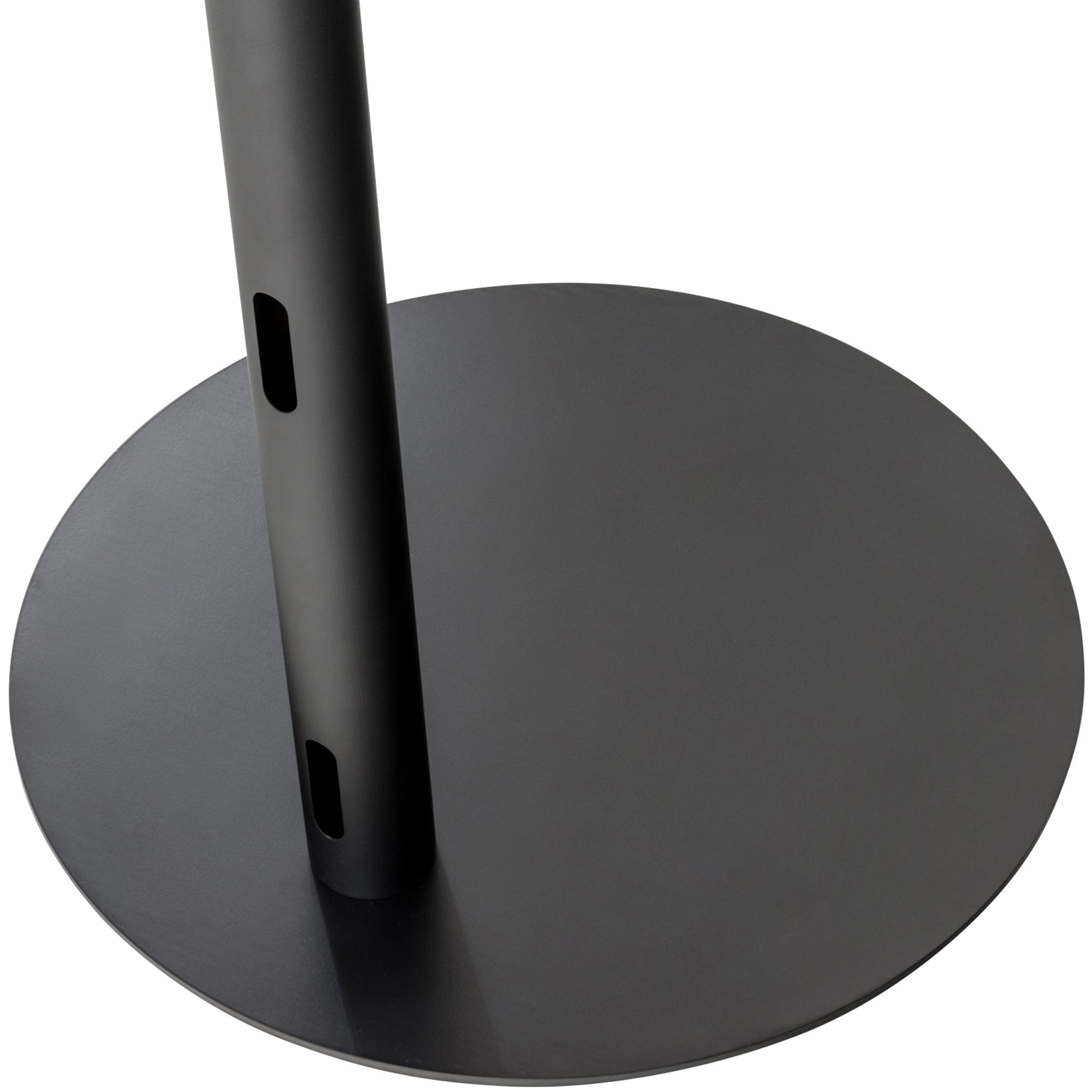 TV Standfuß schwarz-matt rund