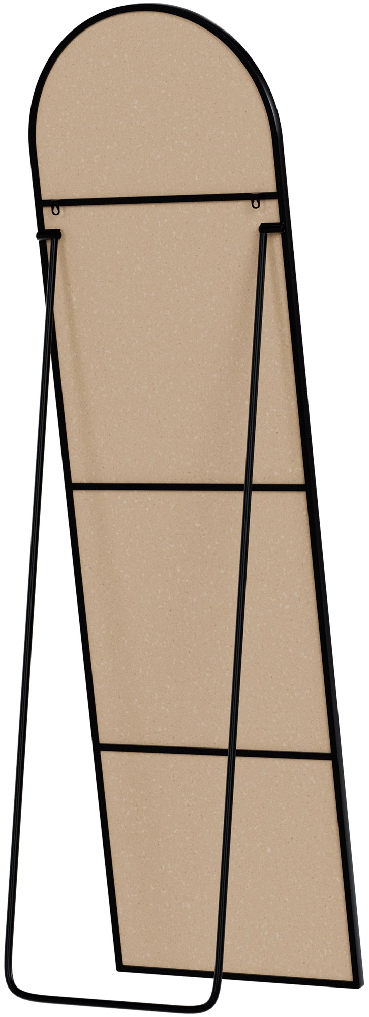 Spiegel Moline schwarz-matt 140x40 cm