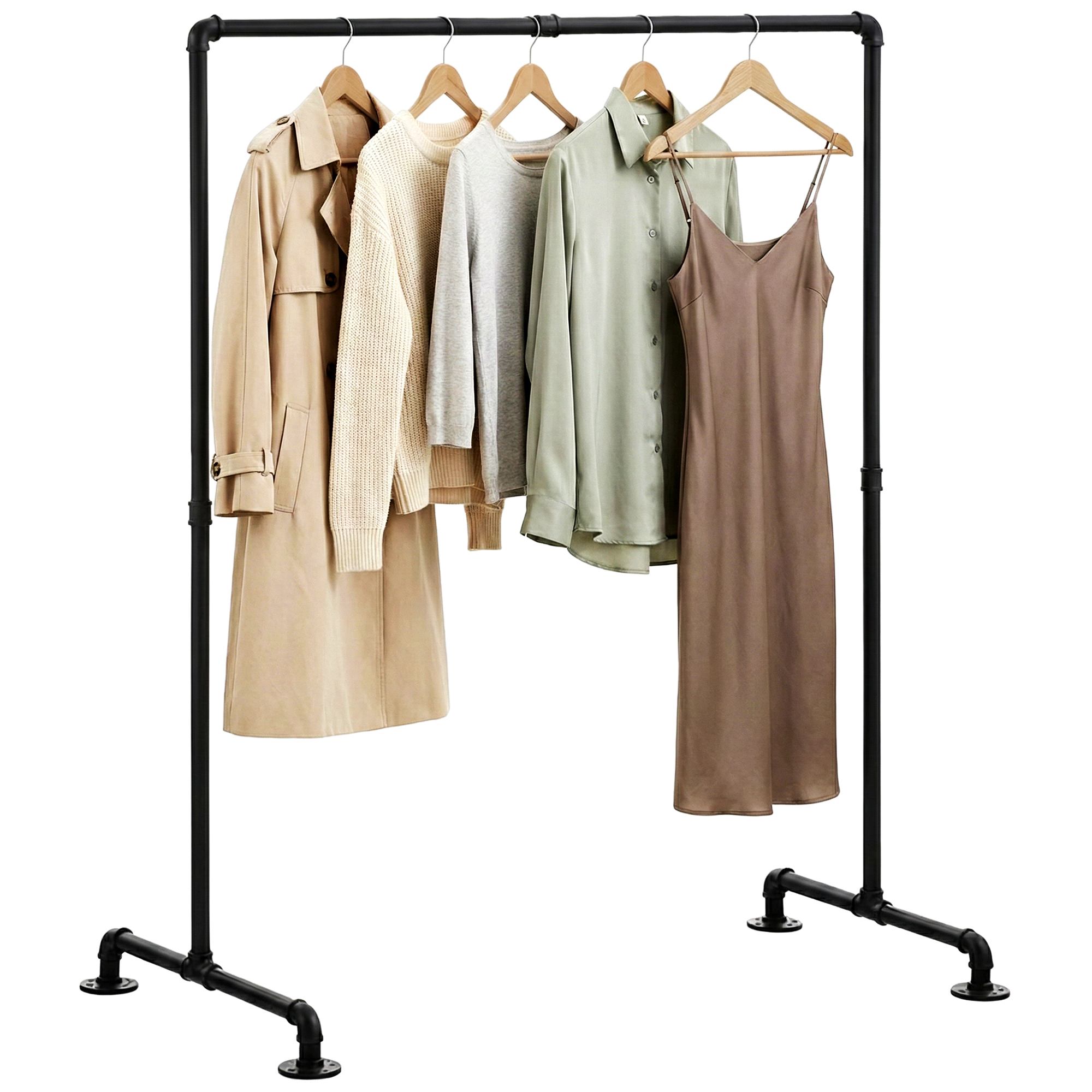 Kleiderständer Jersey schwarz 120 cm