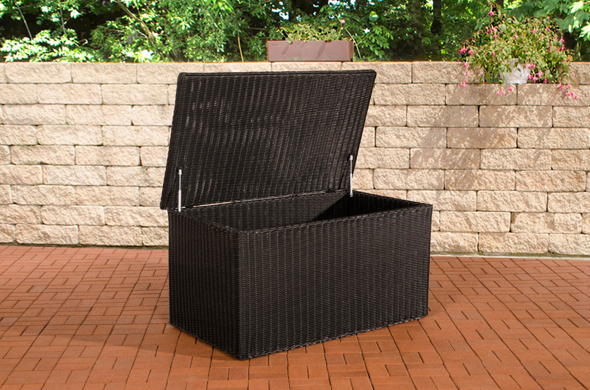 Polyrattan Luxus Auflagenbox 5mm schwarz XL