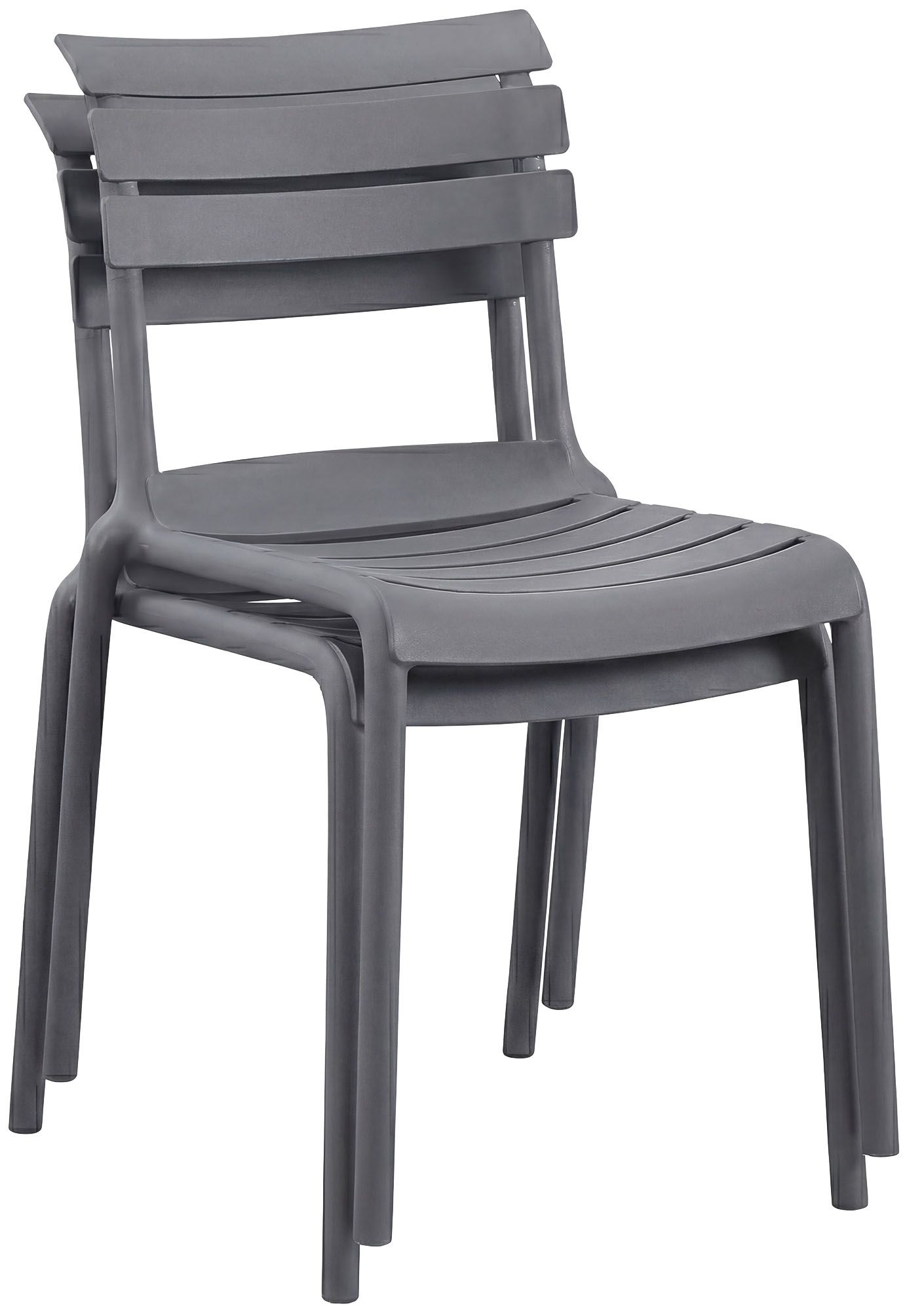 Gartenmöbel-Set Vela mit 2 Stühlen dunkelgrau