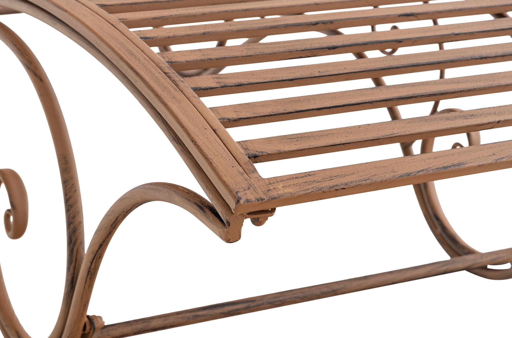 Gartenliege Amiens antik braun