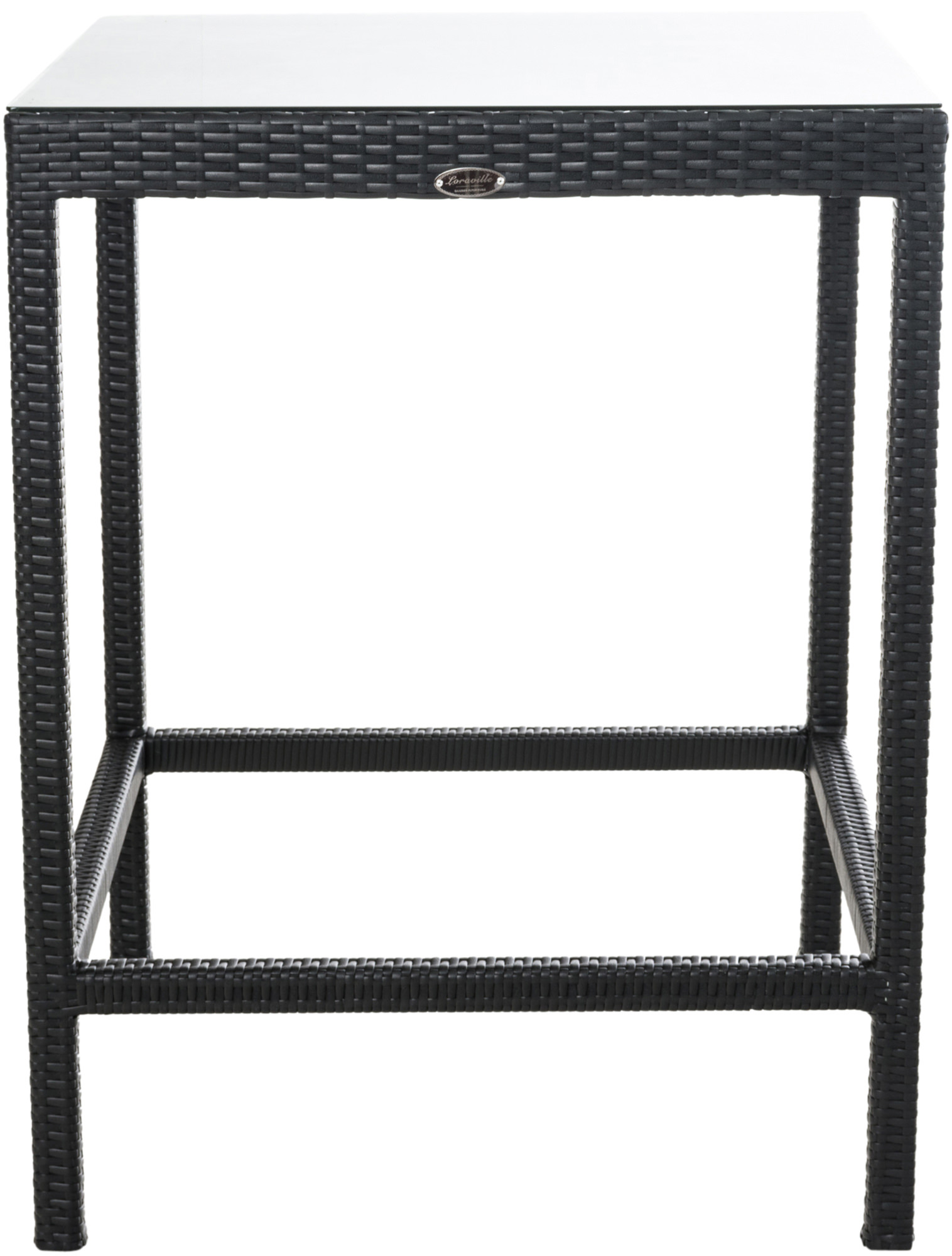 Polyrattan Tisch Alia schwarz