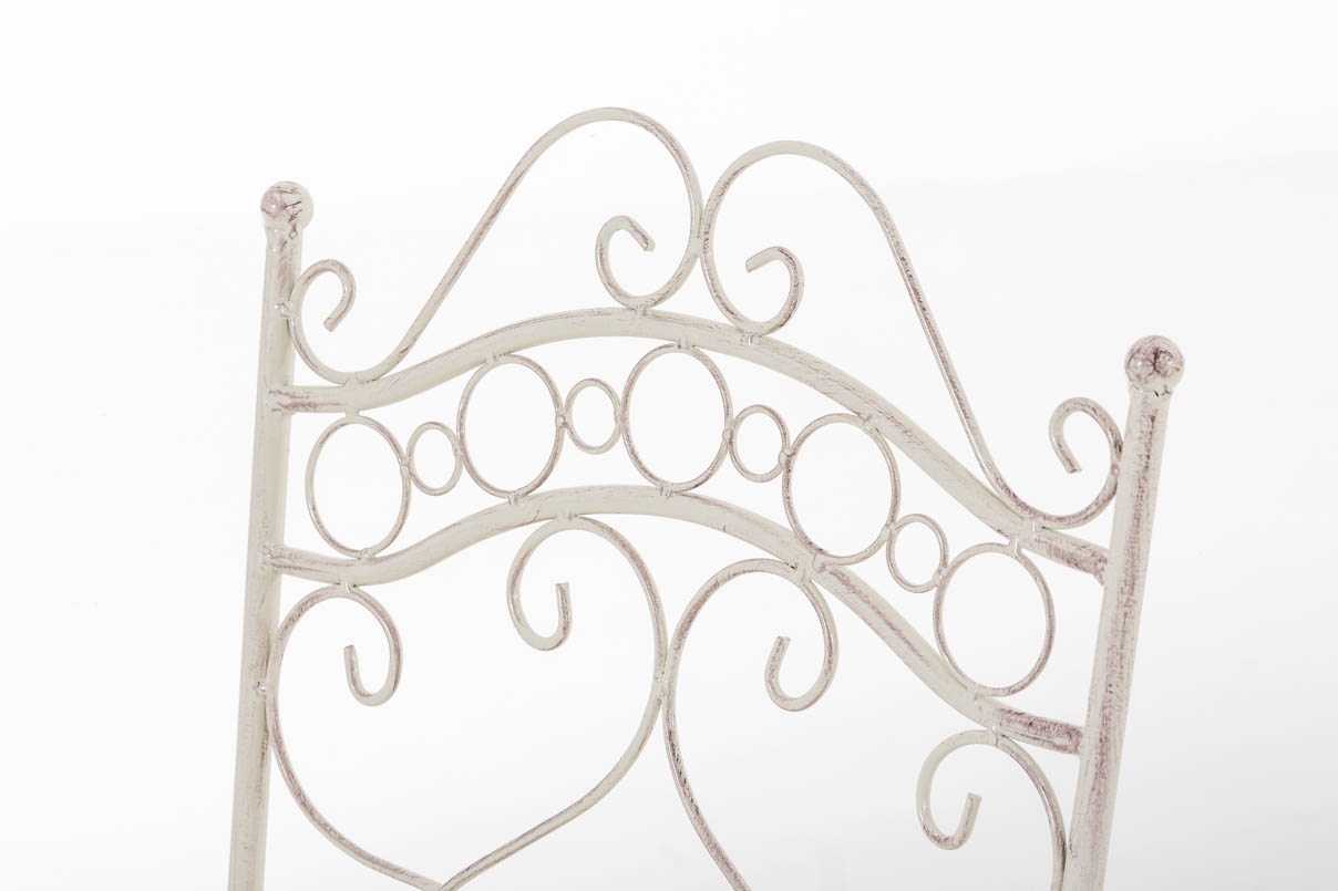 Eisen Gartenstuhl Indra antik-creme