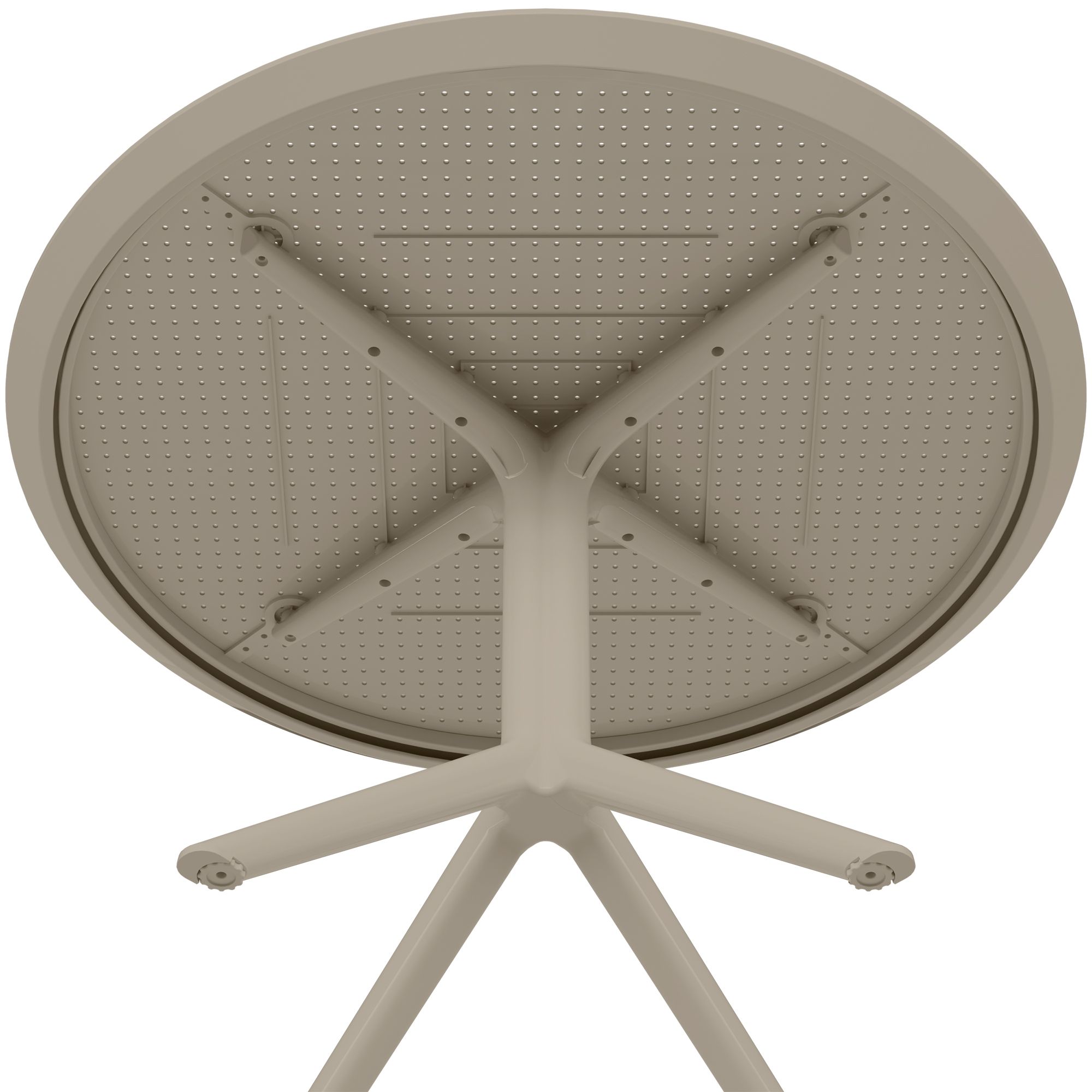 Tisch Sky 105 cm taupe