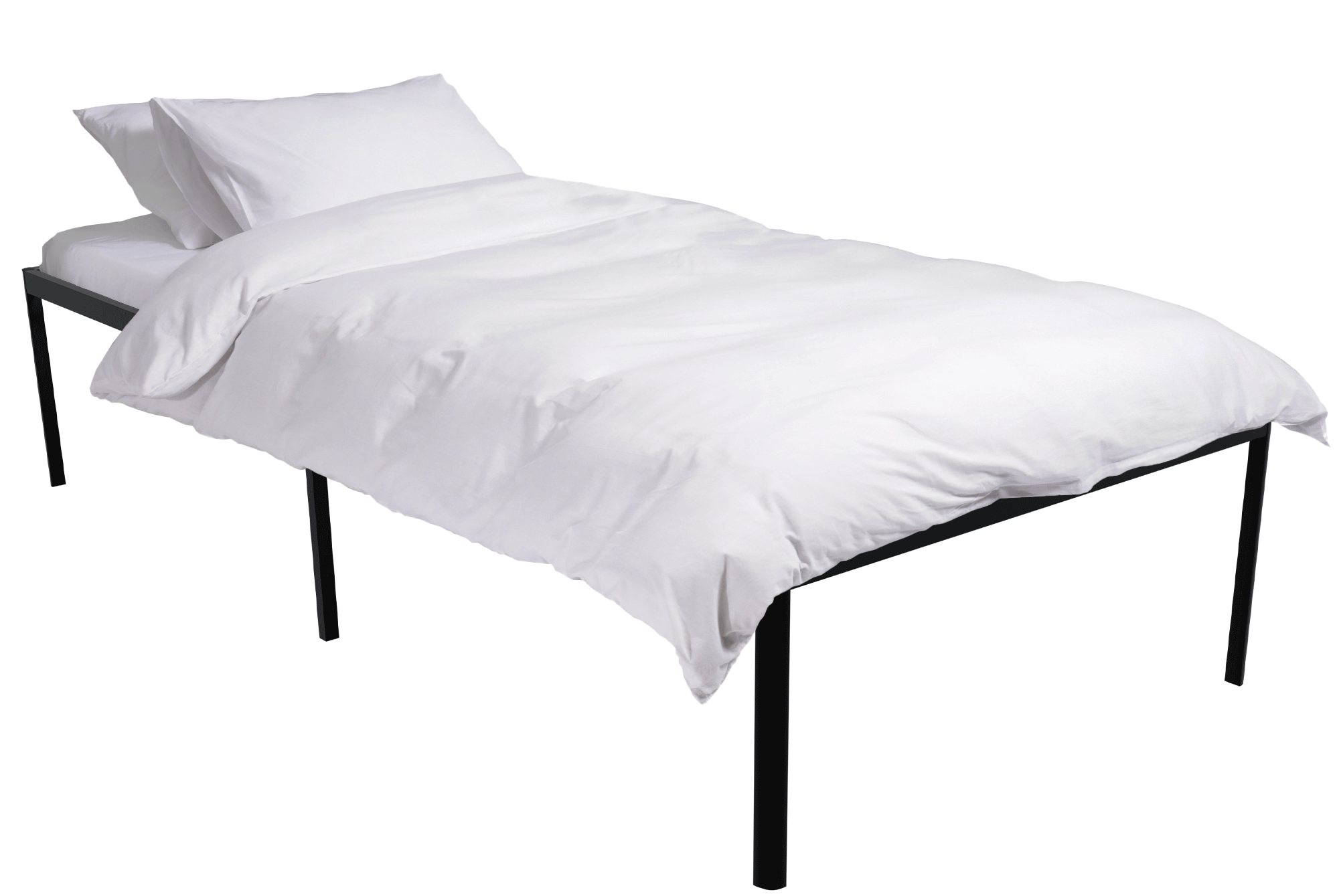 Metallbett Hamlin schwarz 200x90x41 cm