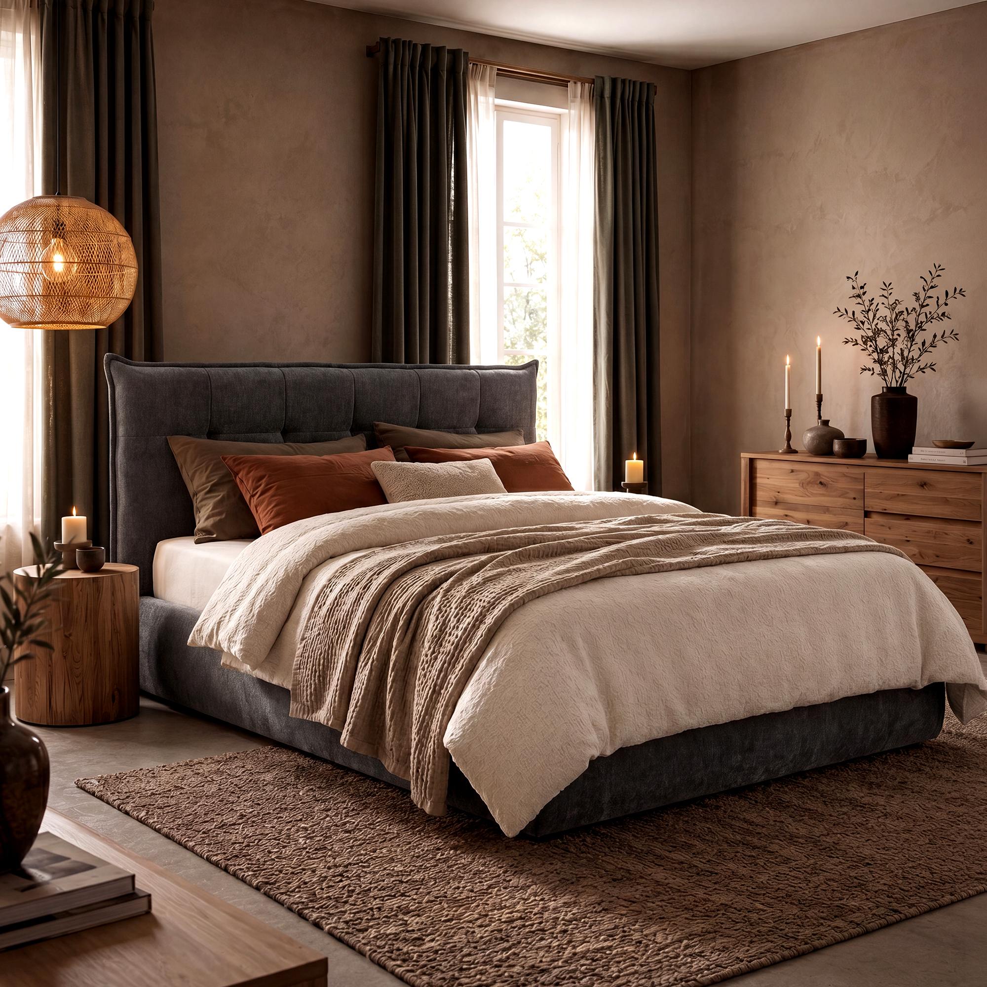 Bett Mirka 160 x 200 cm dunkelgrau