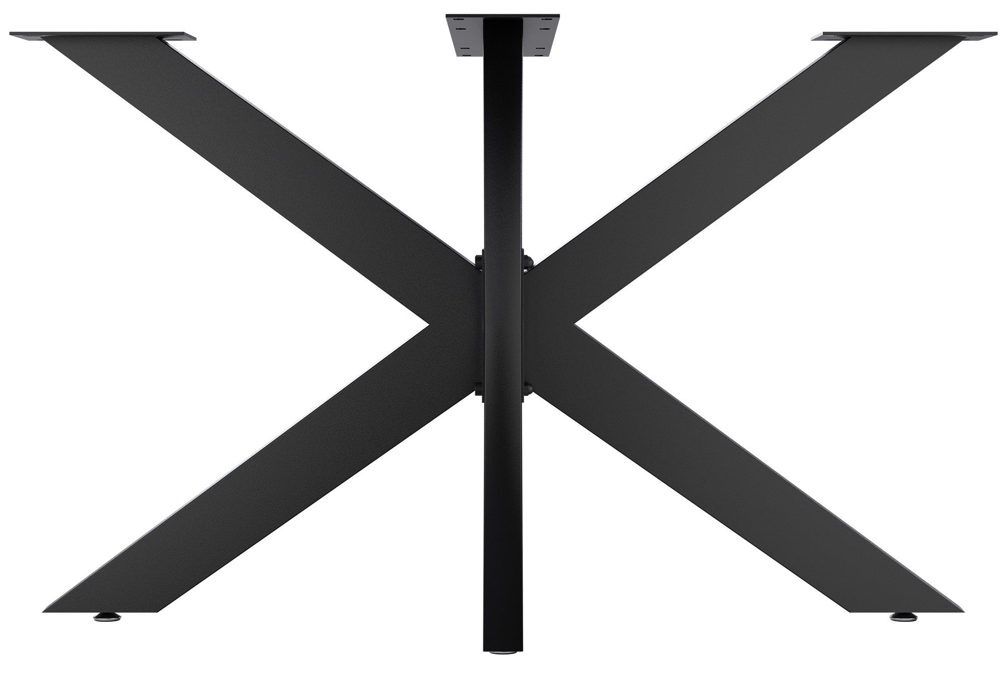 Tischbeine Biloxi schwarz 120x68 cm