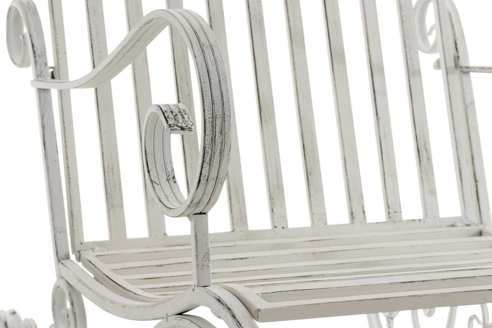 2er Set Schaukelstühle Smilla antik weiß